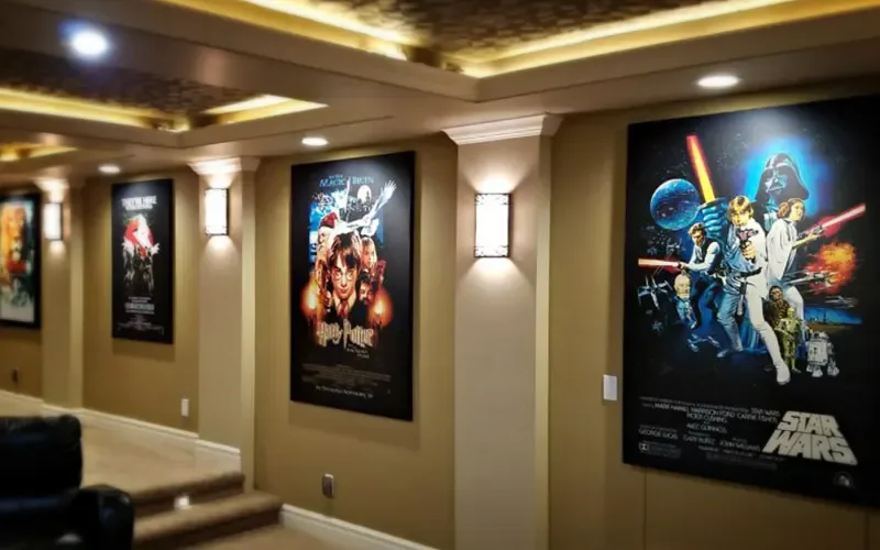 A selection of movie poster designs introducing the design workflow